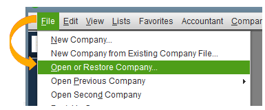 Open and Restore in Database Server