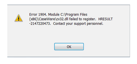 QuickBooks Error 1904