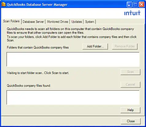 Open QuickBooks Database Server Manager