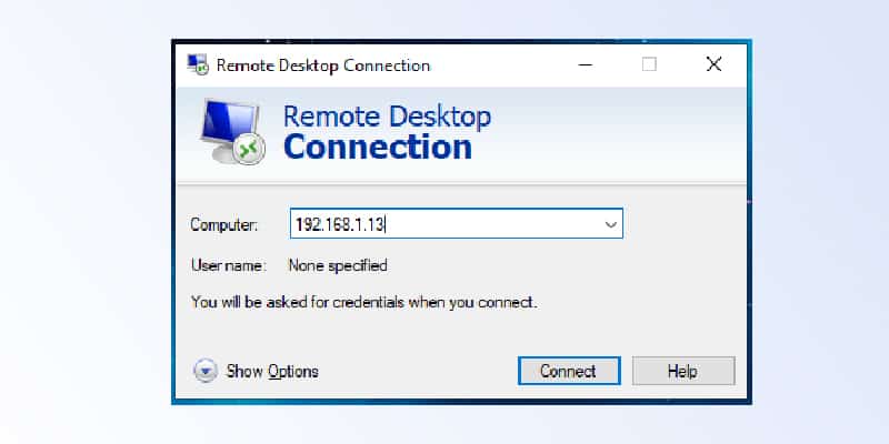 Remote Desktop Connection 