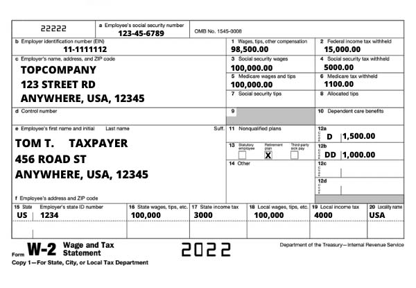 W-2 Form