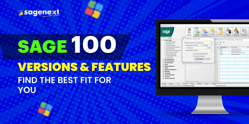 what is sage 100? sage 100 versions and their features