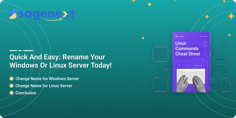 How to Change Server Name for Windows and Linux Server?