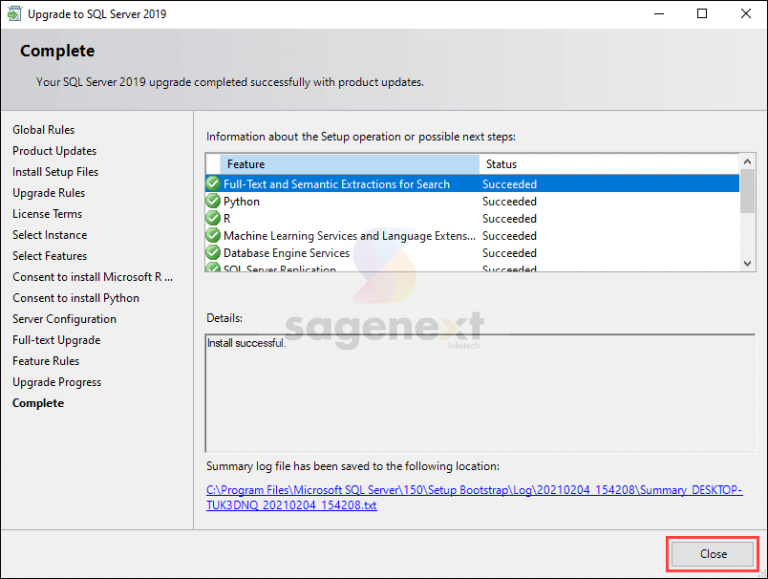 SQL Server Express Installing, Upgrading, Testing and Uninstalling