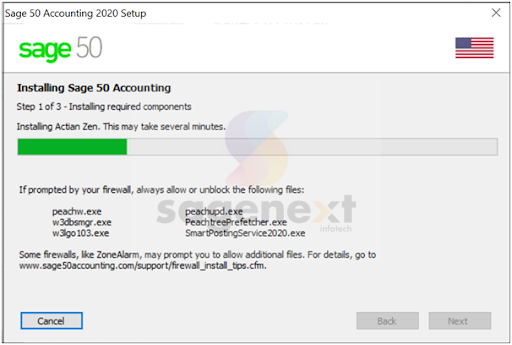 install the Sage 50 Accounting Step 9