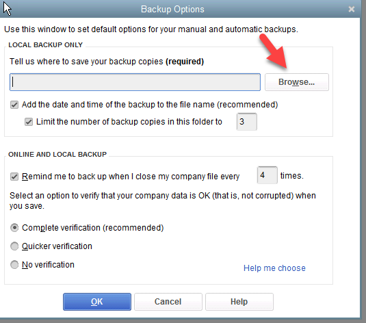 Rebuild Your QuickBooks Company File step 5