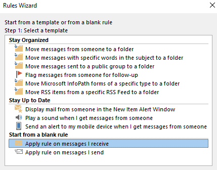 Enable Email Forwarding in Outlook Step 4