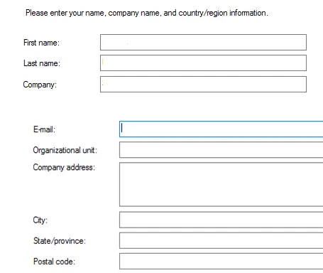 RDS License Company Info