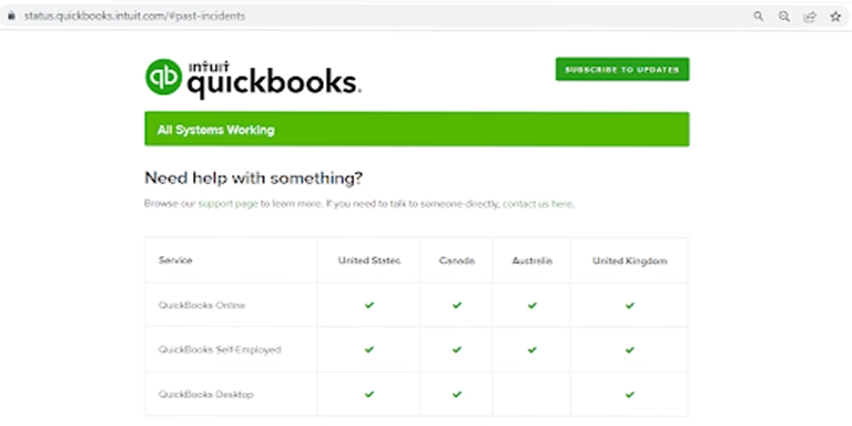 QuickBooks Online Down or not