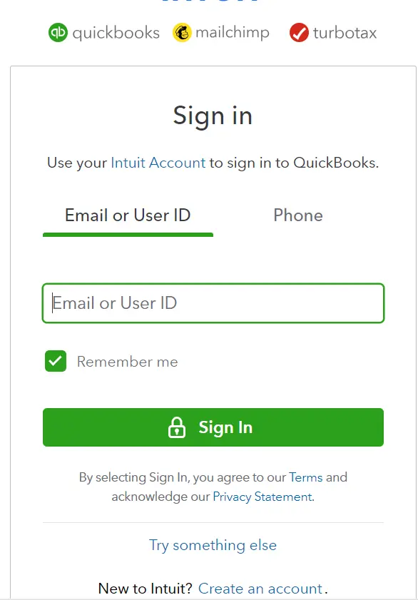 QB Online login