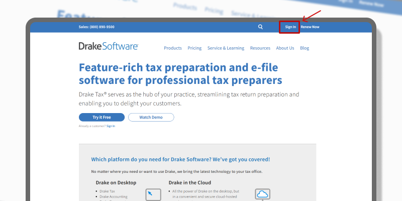 feachers Drake Software Login