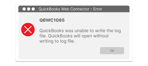 QuickBooks Web Connector Error inner
