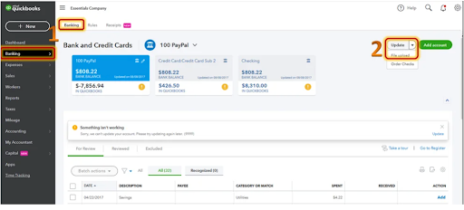QuickBooks Error 102
