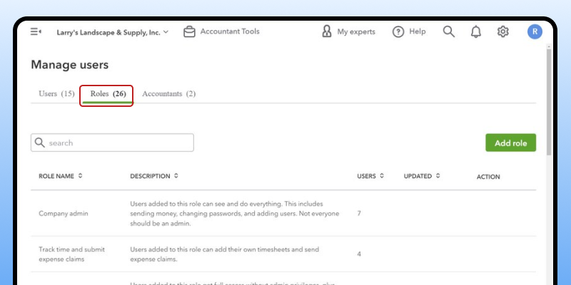 Solution 3Add a User in QuickBooks step2