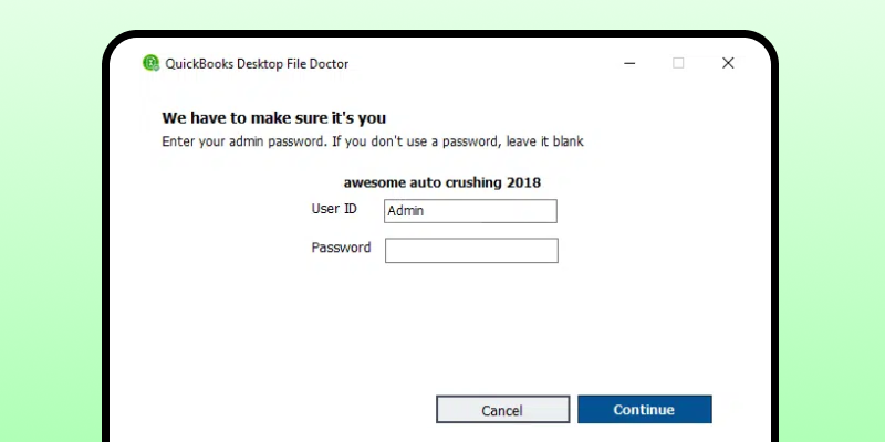 Step 10 Now, enter your login credentials and password, and then click Next. Let the scan finish.